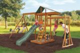 Newcastle Swing Set with High Rail Slide