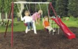 Bayview 4-station Metal Swing Set