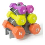 Neoprene-Coated Dumbbell Set, 32-lbs