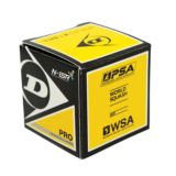 Balle de squash Dunlop Pro, 2 points jaunes