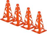 Collapsible Marker Cones, 9-in, 4-pk
