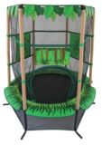 Kiddy Jungle Trampoline with Enclosure, 55-in