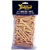 Natural Wood Golf Tees, 100-pc