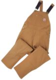 Men's Cotton Duck Bibbed Overalls, Brown