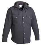 WorKKing Men's Quilted Shirt with Hood...