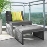 Umbra Loft Collection Middle Patio Chair with Ottoman