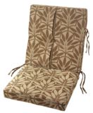 Terrace Patio Chair Cushion, Brown Leaf