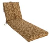 Terrace Chaise Lounge Cushion, Brown Leaf