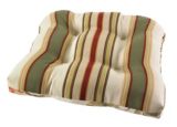 Wicker Patio Chair Seat Pad, Flowered