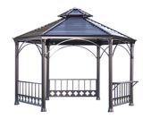 Abri de jardin Pavillon, toit rigide