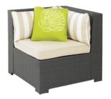 Fauteuil de coin osier Cabana