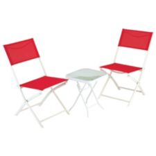 Chaise pliante en toile bistro, rouge  Canadian Tire