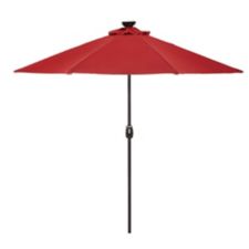 Auto Lift Round Solar Powered Umbrella, 9-ft | Canadian Tire