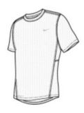 Men's Nike Dri Fit Short-Sleeve Shirt, White
