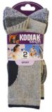 Kodiak Tech Womens Grey and Black Crew Socks