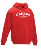 Men's Canada Hooded Sweatshirt, Red