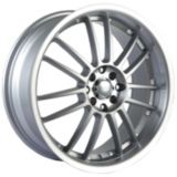 Akita Racing AK-25 Rim in Hypersilver with Machined Lip