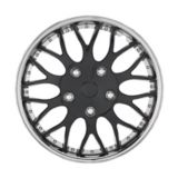 Enjoliveur KT970, 16 po, chrom� et noir, paq. 2