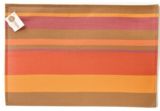 Debbie Travis Textalene Placemat, Orange Stripes