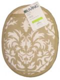 For Living Pot Holder, Beige Floral
