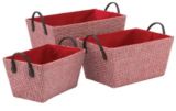 Debbie Travis Decor Baskets with Handle Set