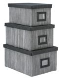 Debbie Travis Decor Baskets with Lid Set