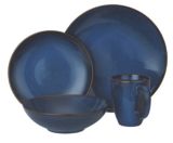 Debbie Travis Blue Zen Dinnerware Set, 16-Pc