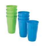 25 oz Blue and Green High Ball Cups
