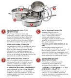 KitchenAid 11-Piece Clad Stainless Steel Cookset