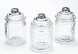 Mini Glass Canister, 3-pc