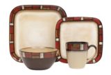 Cuisinart 16-pc Red Brickson Dinnerware Set