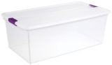Sterilite ClearView 105 L Tote with Latch