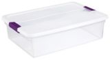 Sterilite ClearView 30 L Tote with Latch