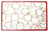 Napperon en plastique, pommes et poires