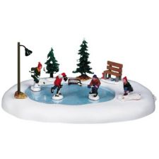 Lemax Christmas Village Animated Hockey Skating Rink Scene | Canadian Tire