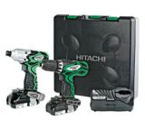 Hitachi 18V Lithium Ion Tool Kit, 2-piece