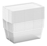 KIS 10-Pack Clear Shoebox, 6L