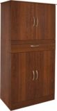 Garde-manger � 4 portes, fini cerisier