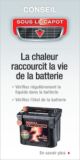 la chaleur raccourcit la vie de la batterie