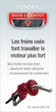 les freins usés font travailler le moteur plus fort