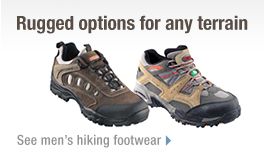 See Men's Hiking Footwear.