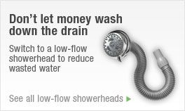 Don't let money wash down the drain