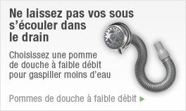 Ne laissez pas vos sous s'�couler dans le drain
