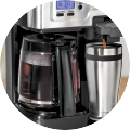 option maker coffee dual  pot brewing just and steams cup