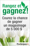 Courez la chance de gagner un magasinage de 5 000 $