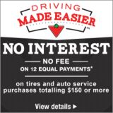 EQUAL PAYMENTSNO INTERESTNO FEE for 12 months*