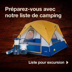 Préparez-vous avec notre liste de camping. Liste pour plus d'un jour