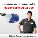Laissez-nous poser votre ouvre-porte de garage.