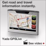 Get up-to-date road and travel information instantly.Yada GPSLive with Internet Connected Navigation. See video
