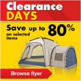 Clearance Days. Save up to 80% on selected items.